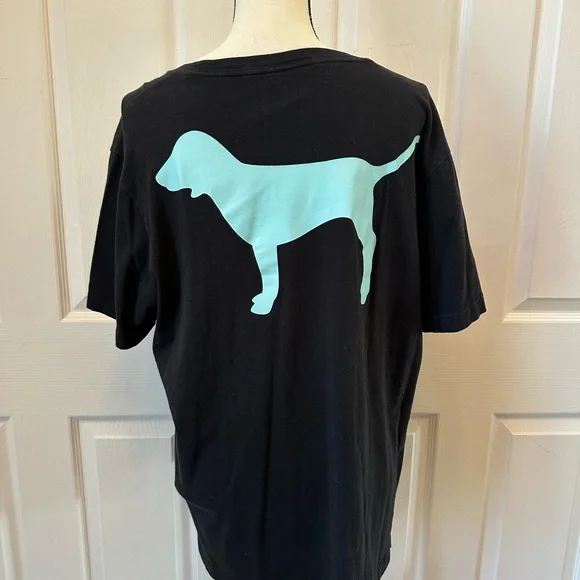 PINK Victoria's Secret Black Short Sleeve Tee - Picture 3 of 3